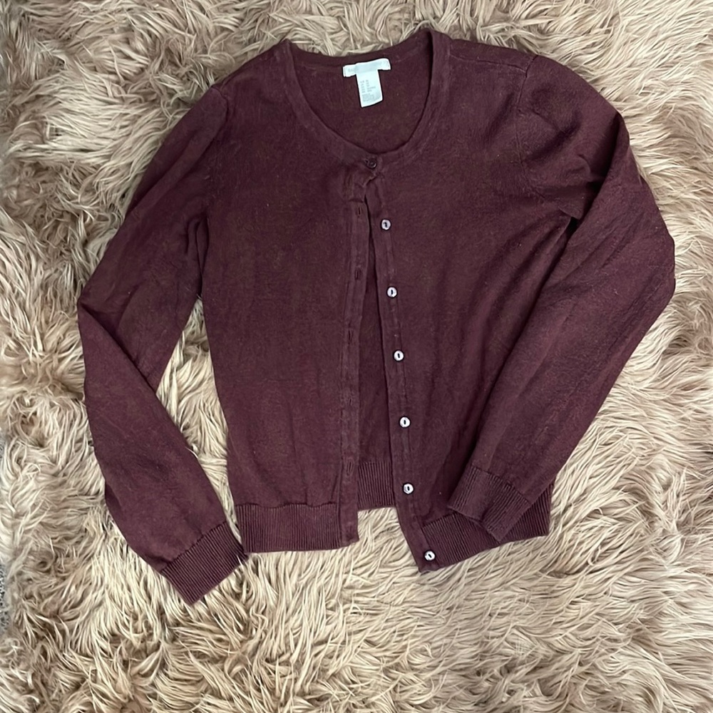 Burgundy sweater, size xs